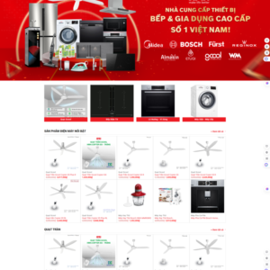 Thiết kế website bán hàng điện gia dụng