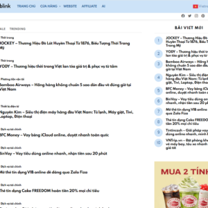 Thiết kế website chia sẻ link affiliate