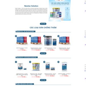 Thiết kế website bán hàng sơn nhà