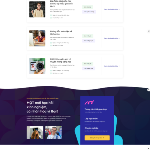 Thiết kế website khoá học trực tuyến - Tối Ưu Chuyển Đổi & SEO
