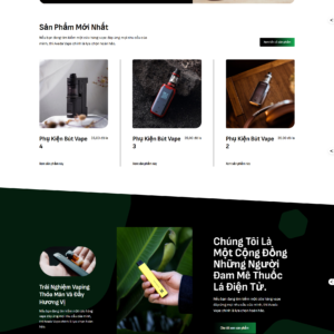 Thiết kế website bán thuốc lá - Tối Ưu Chuyển Đổi & SEO