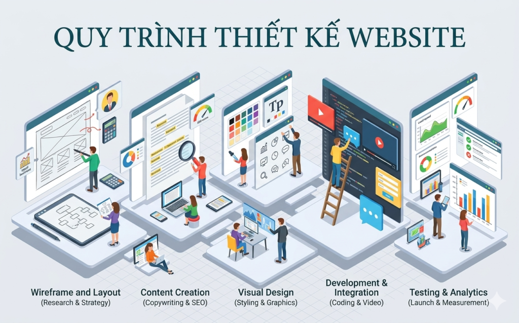 quy trình thiết kế website doanh nghiệp
