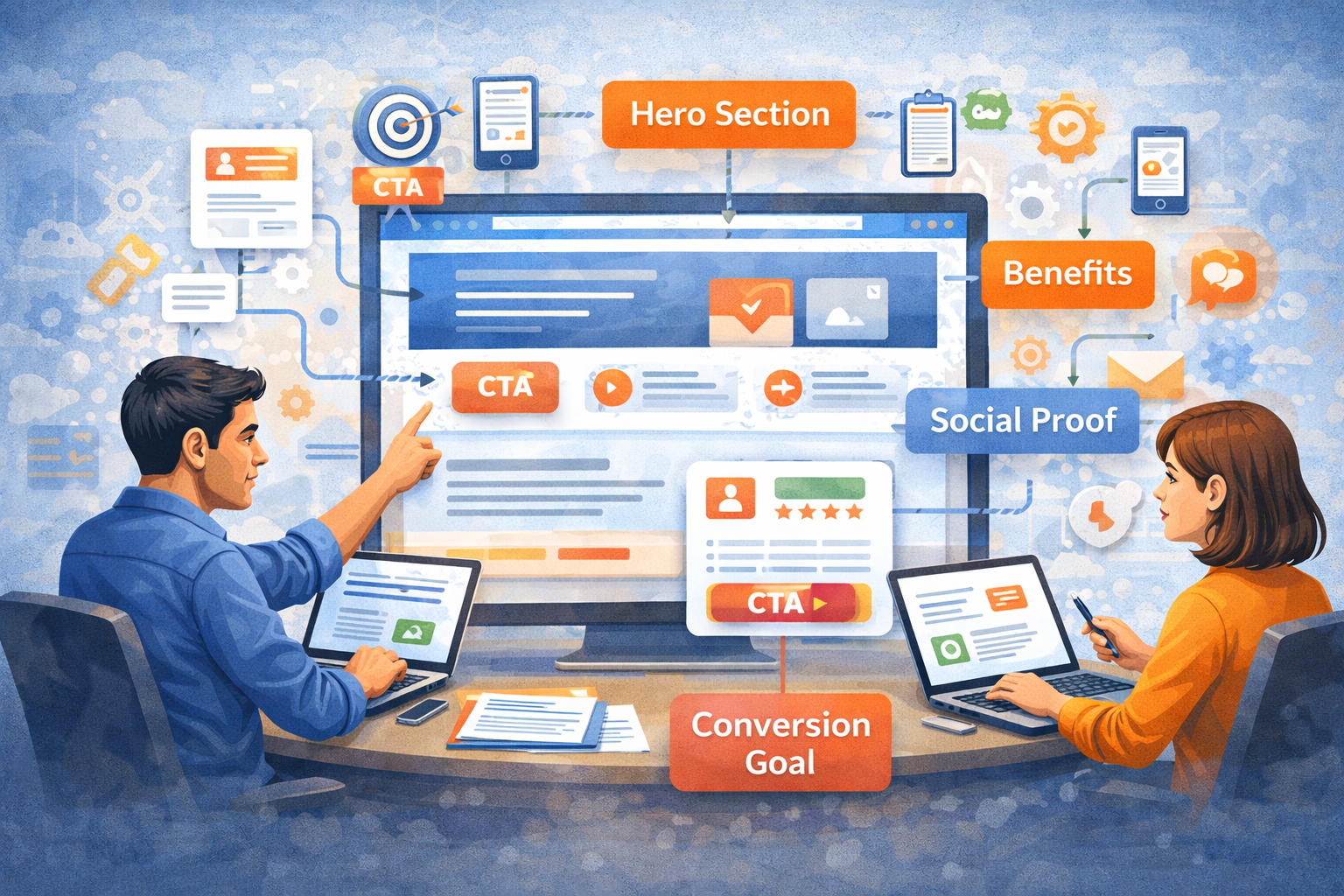 Cấu Trúc Landing Page Chuẩn Chuyển Đổi: Hướng Dẫn Thiết Kế Landing Page Hiệu Quả Từ A–Z