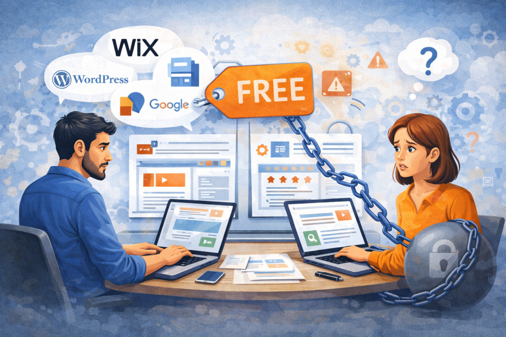 Website Miễn Phí Có Nên Dùng Không? Sự Thật Người Mới Làm Web Cần Biết