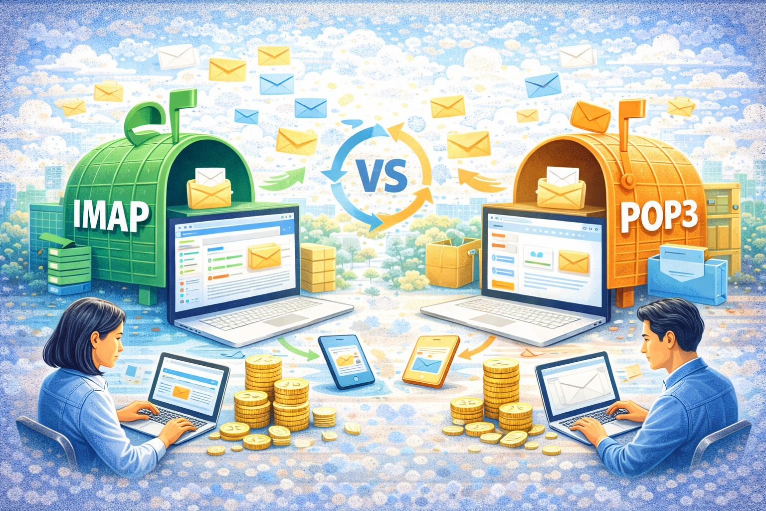 IMAP và POP3 là gì? So sánh chi tiết 2 giao thức nhận email phổ biến