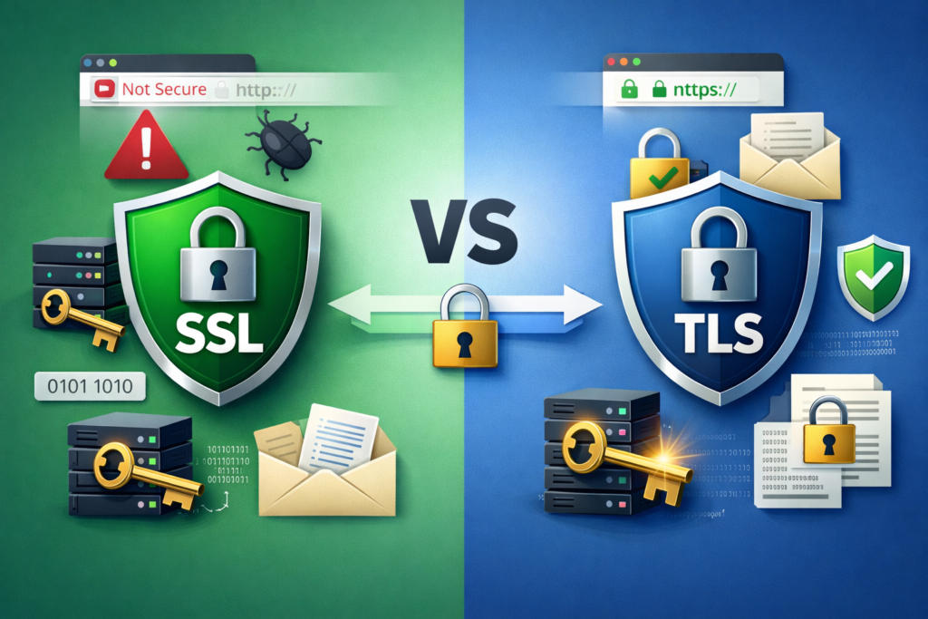 SSL và TLS khác nhau như thế nào? Giải thích chi tiết từ A–Z cho người mới