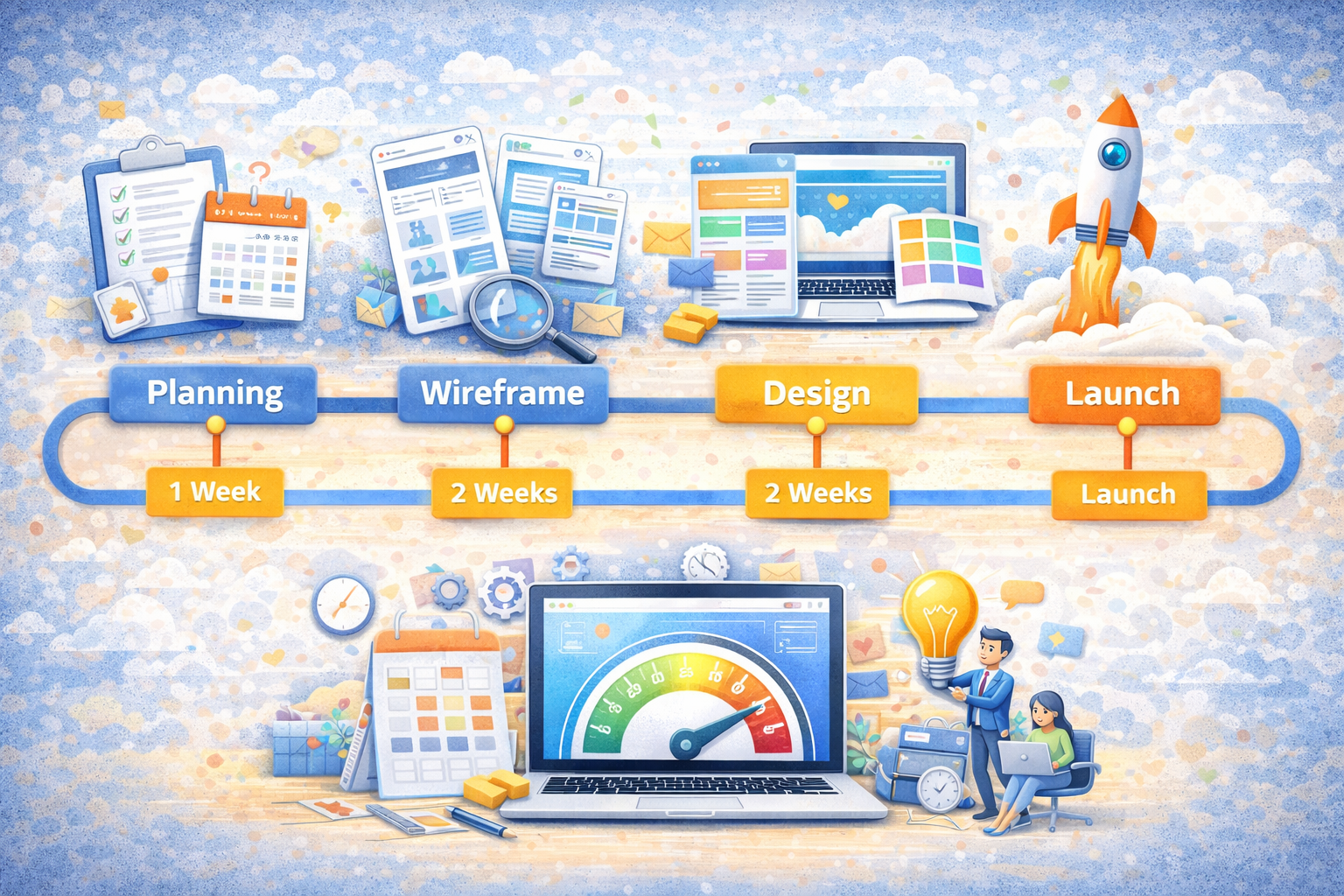 Thiết kế Website mất bao lâu? Timeline chi tiết từ A-Z cho doanh nghiệp