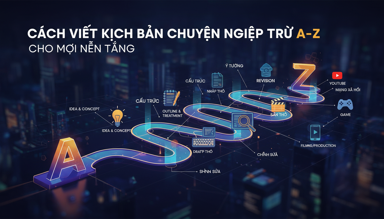 Cách Viết Kịch Bản Chuyên Nghiệp Từ A-Z Cho Mọi Nền Tảng