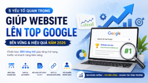 Yếu tố giúp website lên TOP Google bền vững năm 2026