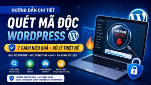Cách quét mã độc WordPress hiệu quả năm 2026: Phát hiện sớm, xử lý triệt để và bảo vệ website lâu dài