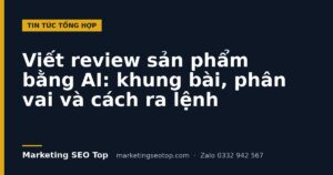 Viết review sản phẩm bằng AI: khung bài, phân vai và cách ra lệnh
